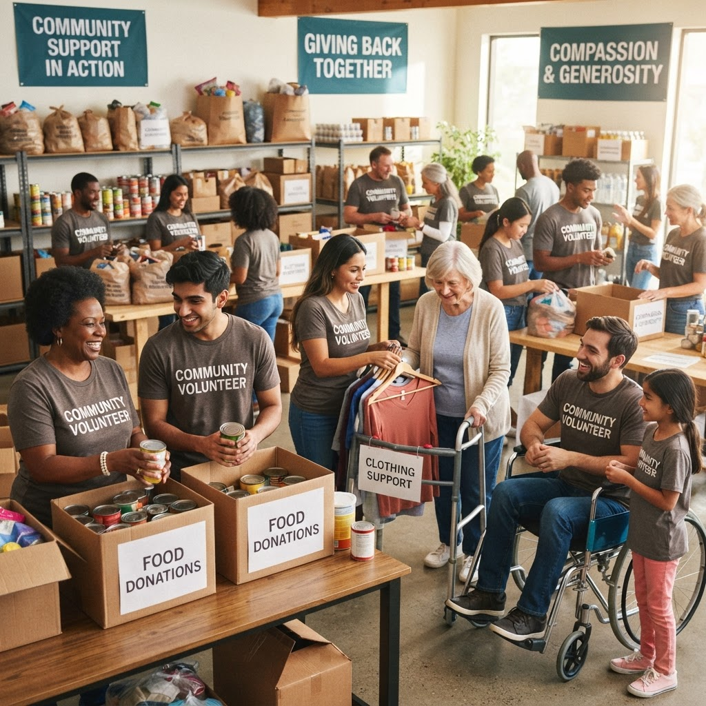 Community volunteering and support